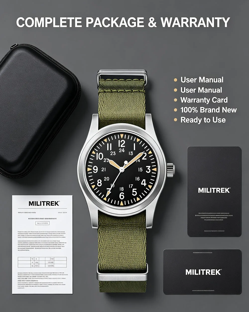 MILITREK 2025 New Military 37mm VH31 Men's Quartz Watch AR Sapphire Stainless Steel Waterproof 10Bar Luminous C3 Reloj Hombre