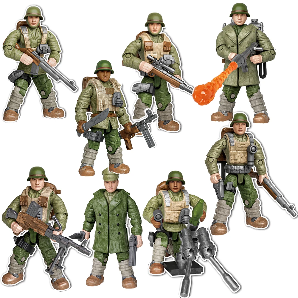 Military Army Soldiers World War SWAT Polices Soldiers Special Forces Model Assembly Building Blocks Bricks Toys Gift 