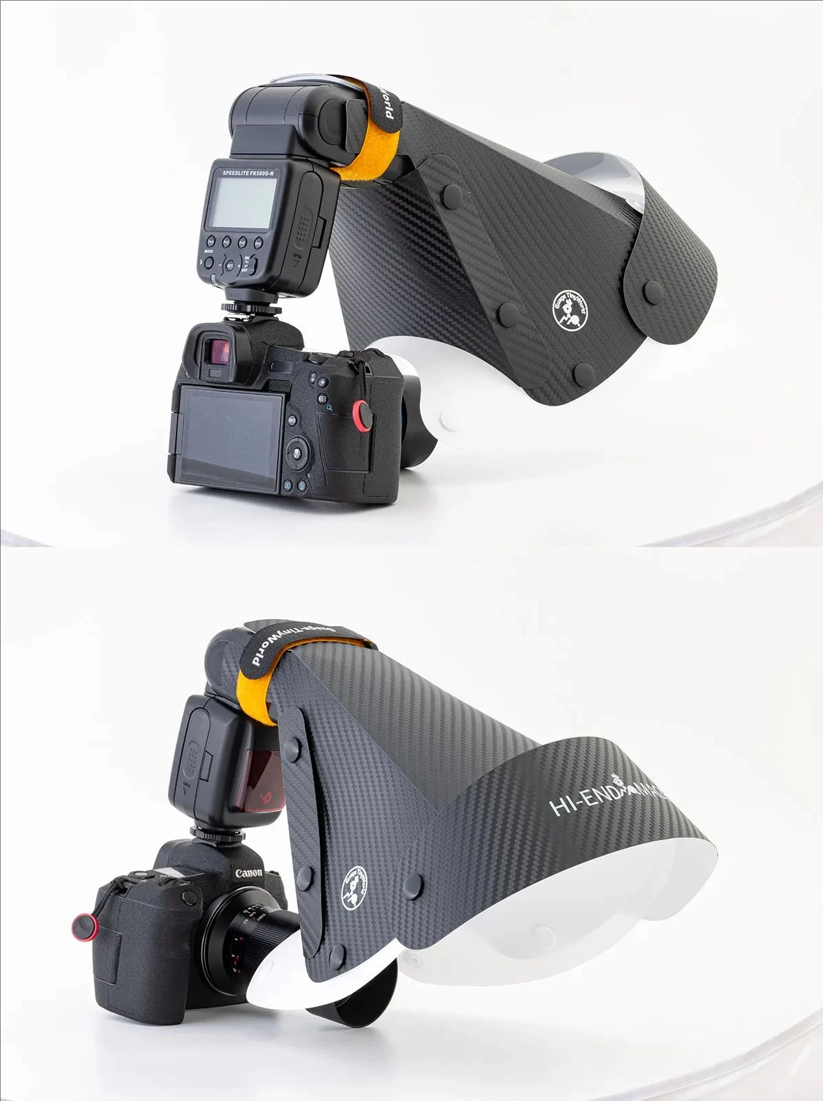 Guage Universal Hoof Cover Flash Diffuser Softbox Speedlight Reflector Snoot Camera Accessories for Macro Lens Shooting
