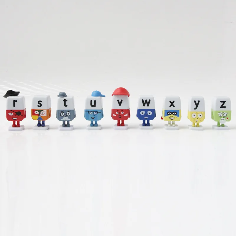 Alphabet Lore 26 Cartoon English Letters Action Figures Collectible Figurines Educational Toy Dolls For Christmas Gift