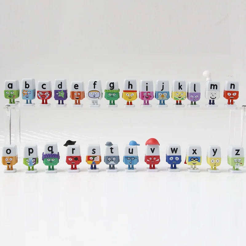 Alphabet Lore 26 Cartoon English Letters Action Figures Collectible Figurines Educational Toy Dolls For Christmas Gift