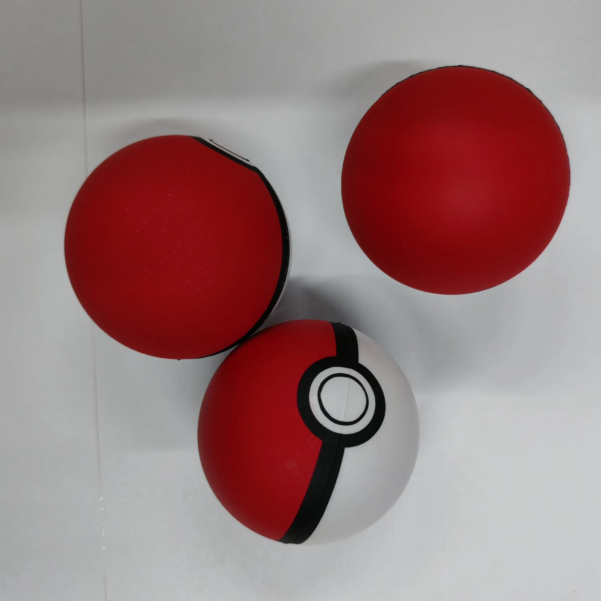 10pcs/set Cartoon Pokemon Anime Poke Ball Squeeze Toy Bouncing Ball Kawaii Poke Ball Toy