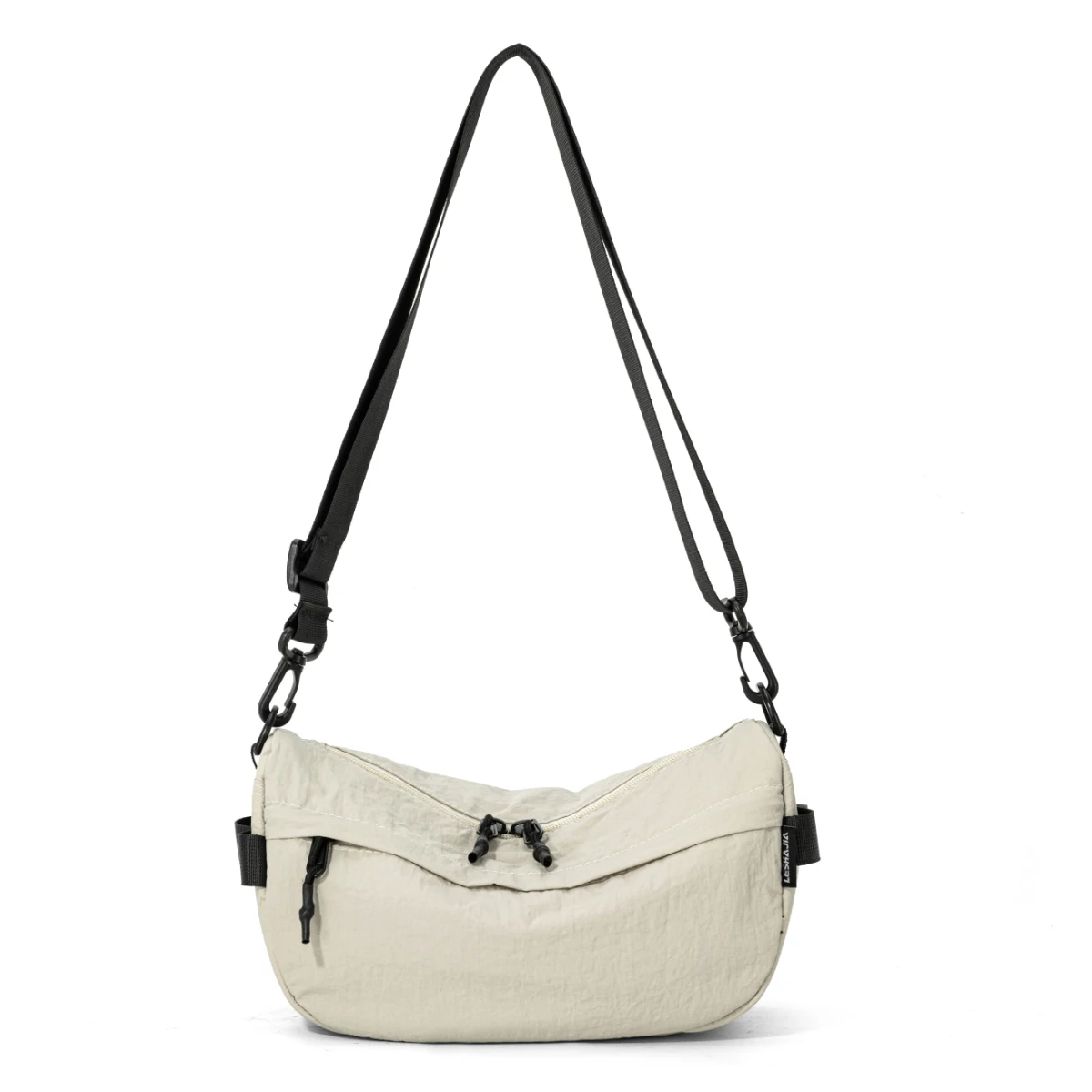 Japanese-Style Waterproof Lightweight Nylon Crossbody Small Bag, Casual Multi-Pocket Unisex Phone Bag, Trendy Small Square Bag for Hiking and Shopping