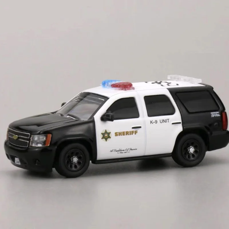 596 1/64 Chevrolet Impala River Fire Department Yukon Caimaro NYPD Car Alloy Motor Vehicle Diecast Metal Model Kids Toys Boys