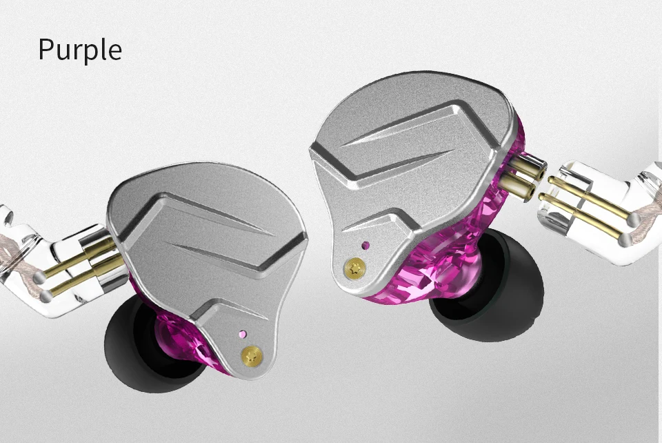 KZ ZSN Pro In Ear Earphones Hybrid technology 1BA+1DD HIFI Bass Metal Earbuds Sport Noise Cancelling Headset Monitor