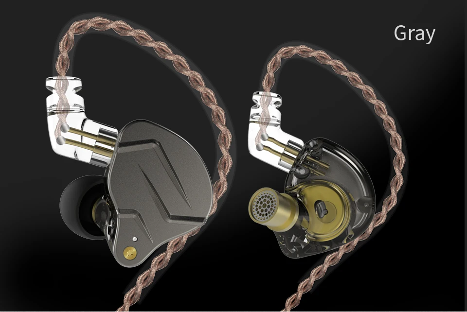 KZ ZSN Pro In Ear Earphones Hybrid technology 1BA+1DD HIFI Bass Metal Earbuds Sport Noise Cancelling Headset Monitor