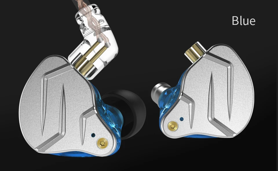 KZ ZSN Pro In Ear Earphones Hybrid technology 1BA+1DD HIFI Bass Metal Earbuds Sport Noise Cancelling Headset Monitor