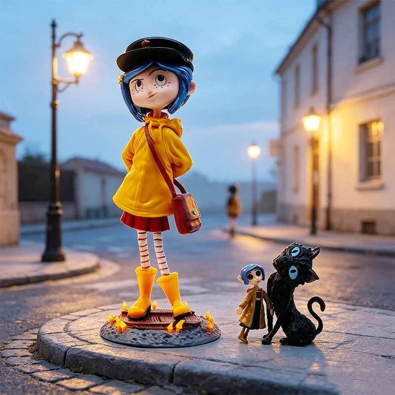20cm Coraline Figure Coraline & The Secret Door Figures Wybie Action Figurine Pvc Statue Model Doll Decoration Toy Birthday Gift