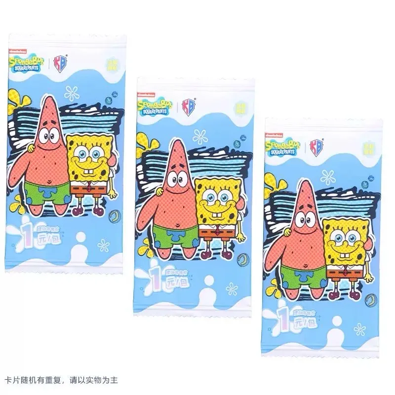 Original Box KABAO SpongeBob SquarePants Card Mysterious Box Polaroid Card Full Box One Yuan Card Pack Anime Peripheral