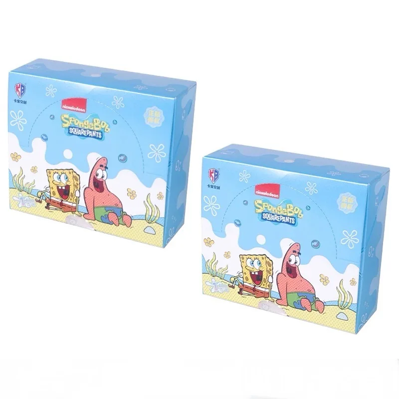Original Box KABAO SpongeBob SquarePants Card Mysterious Box Polaroid Card Full Box One Yuan Card Pack Anime Peripheral
