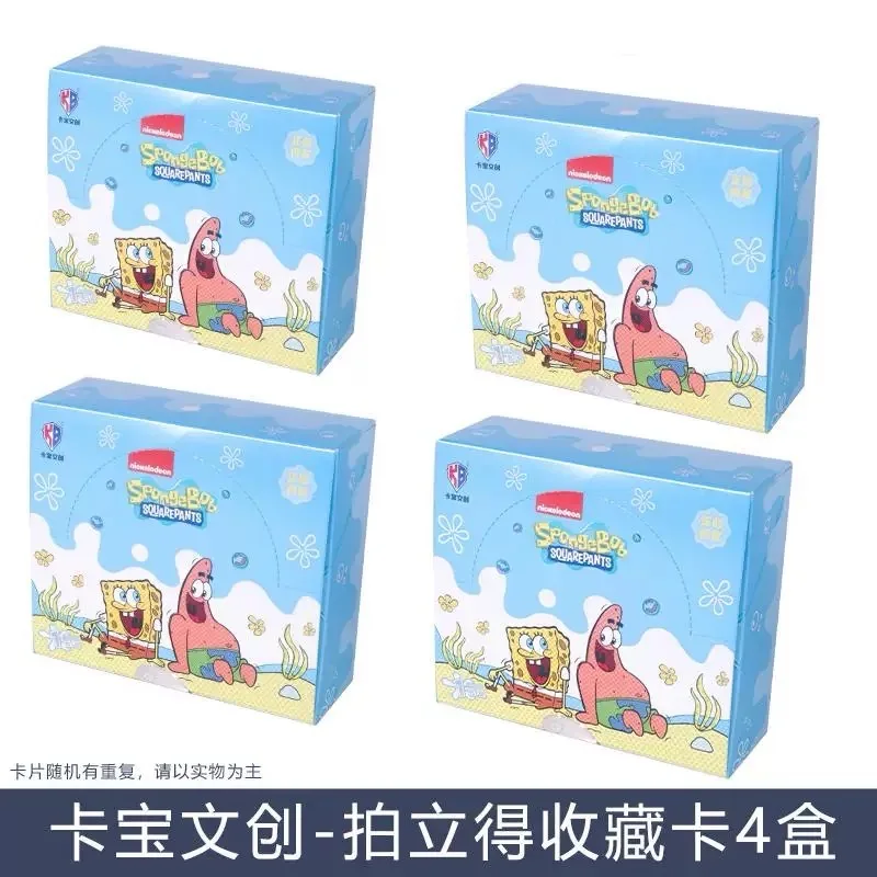 Original Box KABAO SpongeBob SquarePants Card Mysterious Box Polaroid Card Full Box One Yuan Card Pack Anime Peripheral