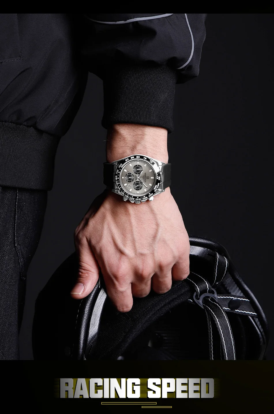 NAVIFORCE Casual Men's Watch Waterproof Sports Quartz Clock Silicone Strap Chronograph Luminous Wristwatches Relogio Masculino