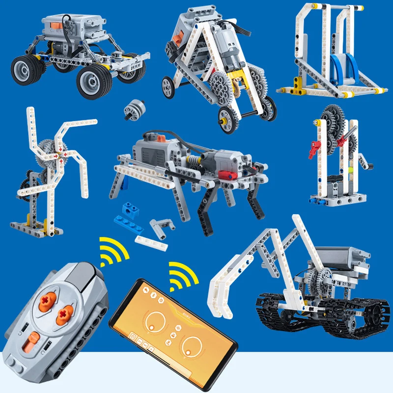 STEM 9686 Educational Set Technical Simple and Motorized Building Blocks School Students Learning Power Function Bricks Kids Toy