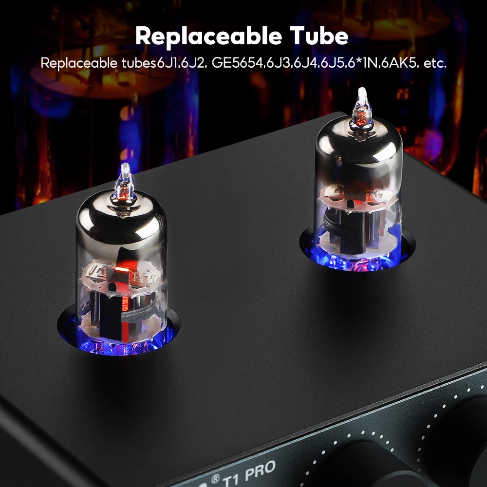 AIYIMA T1 PRO Vacuum Tube Preamplifier Amplifiers Home Audio RCA Bluetooth Input Bass Treble Control HiFi Stereo AUX 12V Trigger
