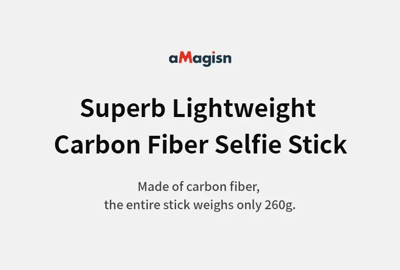 aMagisn 1.2M/3M Invisible Selfie Stick Freely Retractable Carbon Fiber Extended For Gopro Max / Insta360 X3 X4 X5 Accessories
