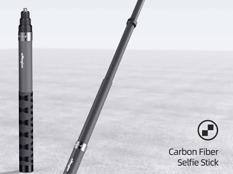 aMagisn 1.2M/3M Invisible Selfie Stick Freely Retractable Carbon Fiber Extended For Gopro Max / Insta360 X3 X4 X5 Accessories