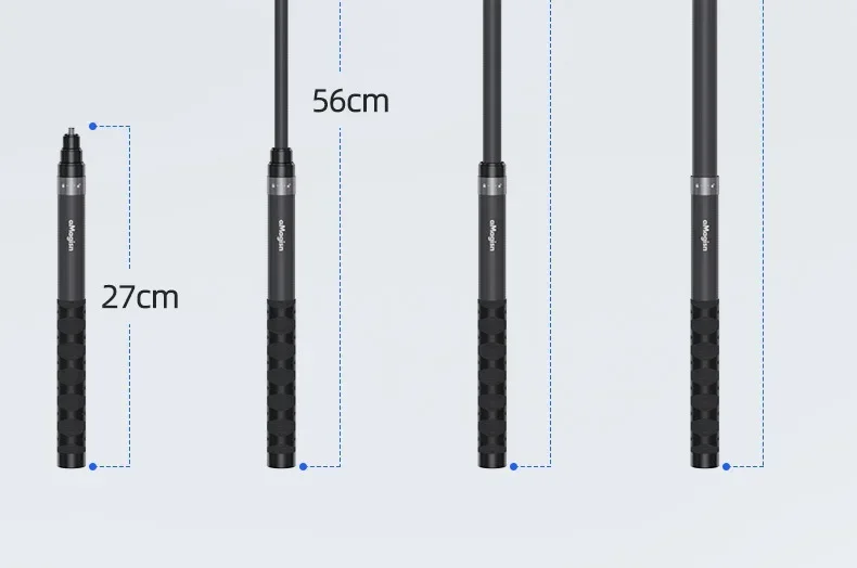 aMagisn 1.2M/3M Invisible Selfie Stick Freely Retractable Carbon Fiber Extended For Gopro Max / Insta360 X3 X4 X5 Accessories