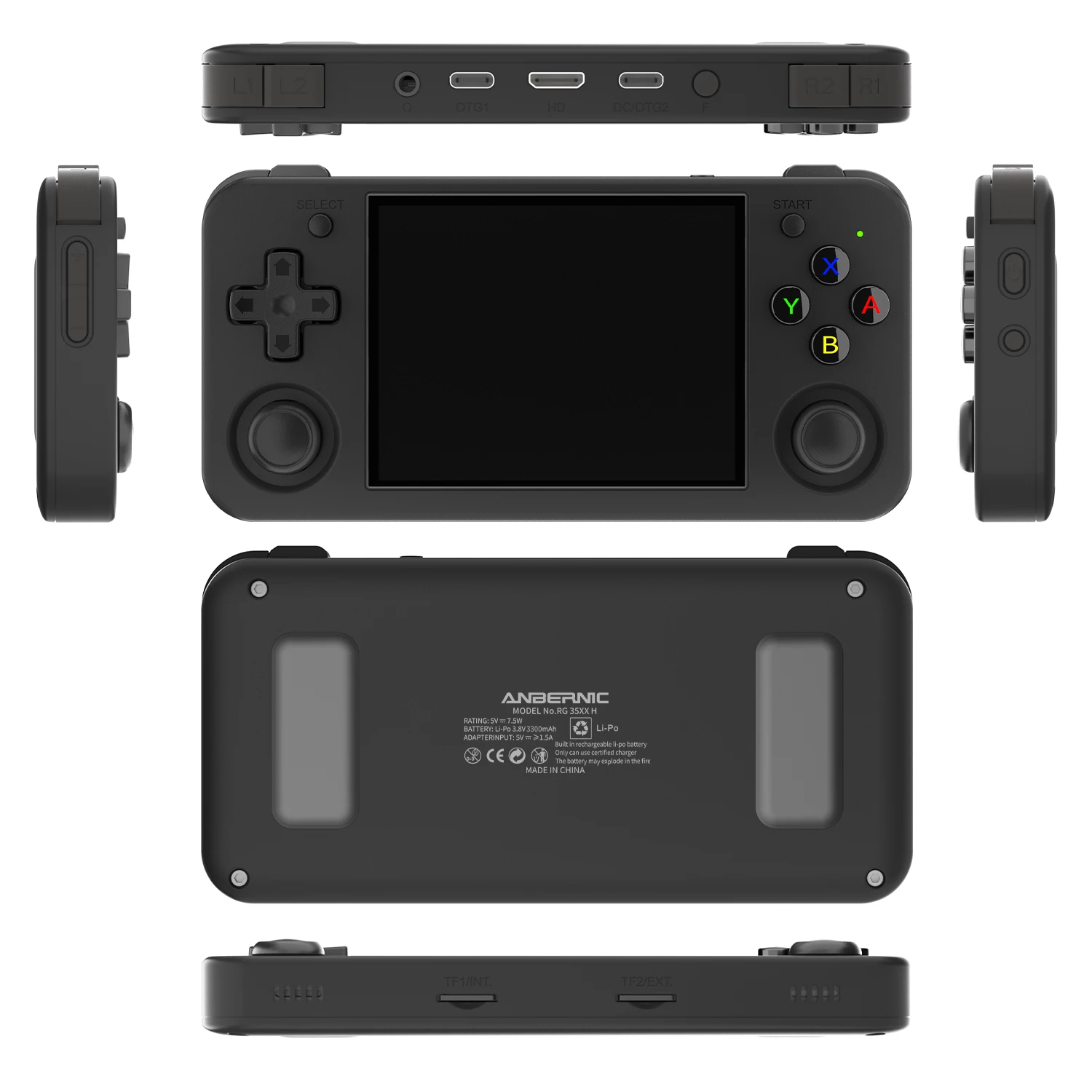 Anbernic RG35XX H Retro Handheld Gaming Console Dual Joystick Design 3.5-inch IPS Screen 3300 mAh Game Player HDMI-compatible