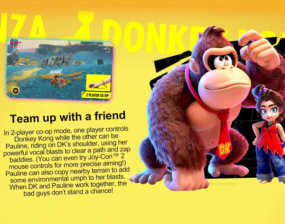 Nintendo Switch 2 Donkey Kong Bananza Juegos Games Deals 100% New Original Physical Game Card Support 1-2 Players for Switch 2
