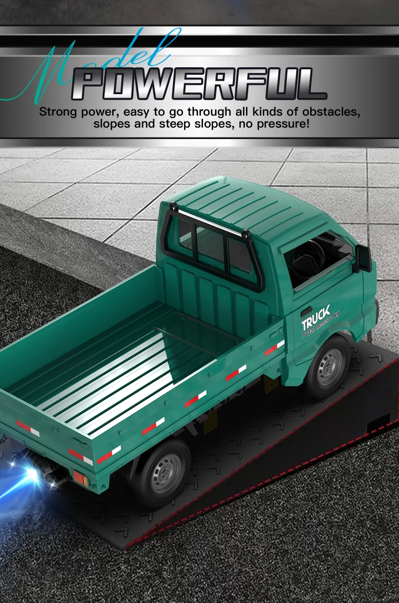 ZWN 1:16/1:18 RC CAR Simulation Drift Climbing Truck Led Light Small Cargo Remote Control Electric Toy Model for Kids Gifts