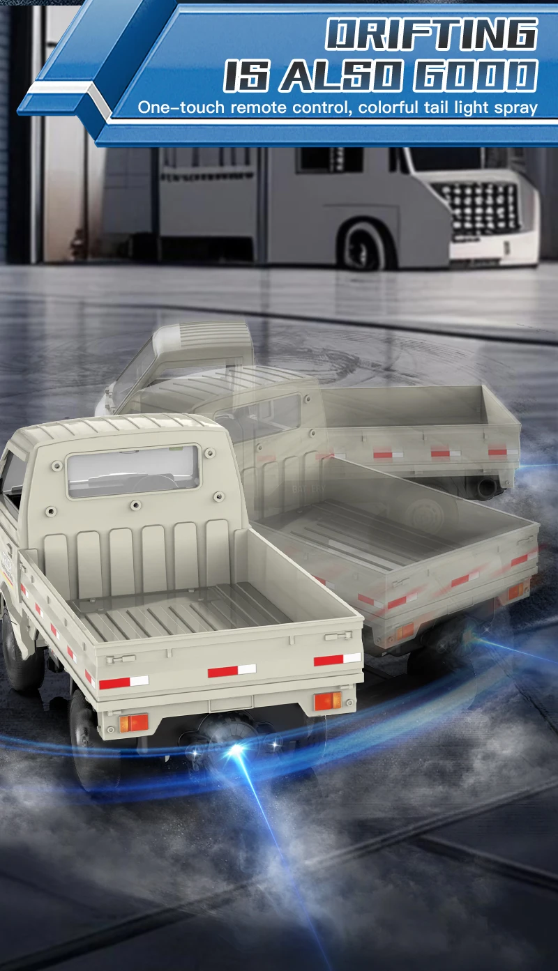 ZWN 1:16/1:18 RC CAR Simulation Drift Climbing Truck Led Light Small Cargo Remote Control Electric Toy Model for Kids Gifts