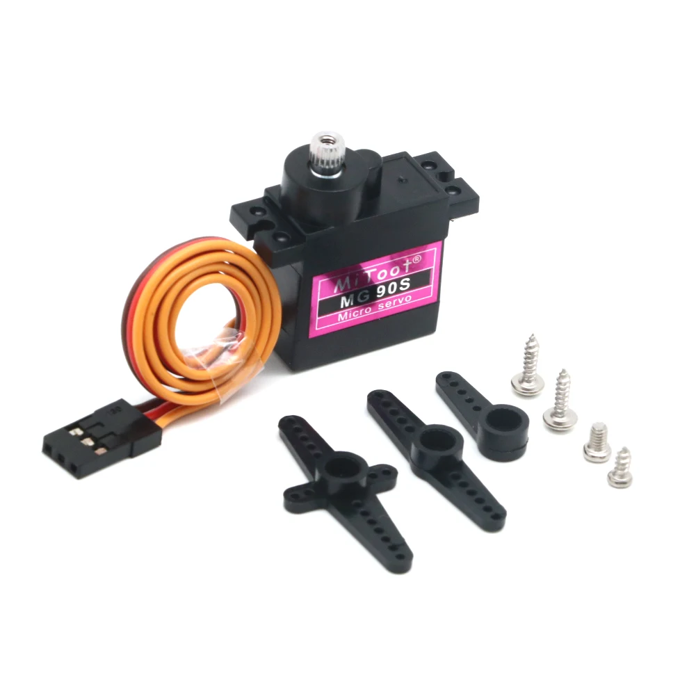 MG90S Servo 9g 5/10/20/50 Pcs All Metal Gear 9g SG90 Upgraded Version For Helicopter Plane Boat Car MG90 9G Trex 450 RC Robot