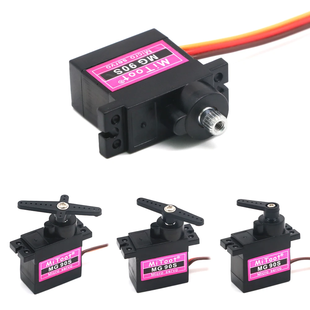 MG90S Servo 9g 5/10/20/50 Pcs All Metal Gear 9g SG90 Upgraded Version For Helicopter Plane Boat Car MG90 9G Trex 450 RC Robot