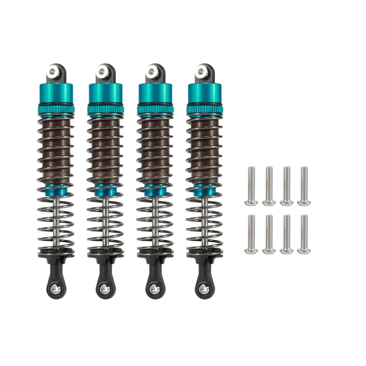 4PCS 52/55/62/70/75/85/95/100/110/120mm Shocks Absorber for 1/10 RC Truggy Buggy On-Road Touring Drift Racing Climbing Car Partt