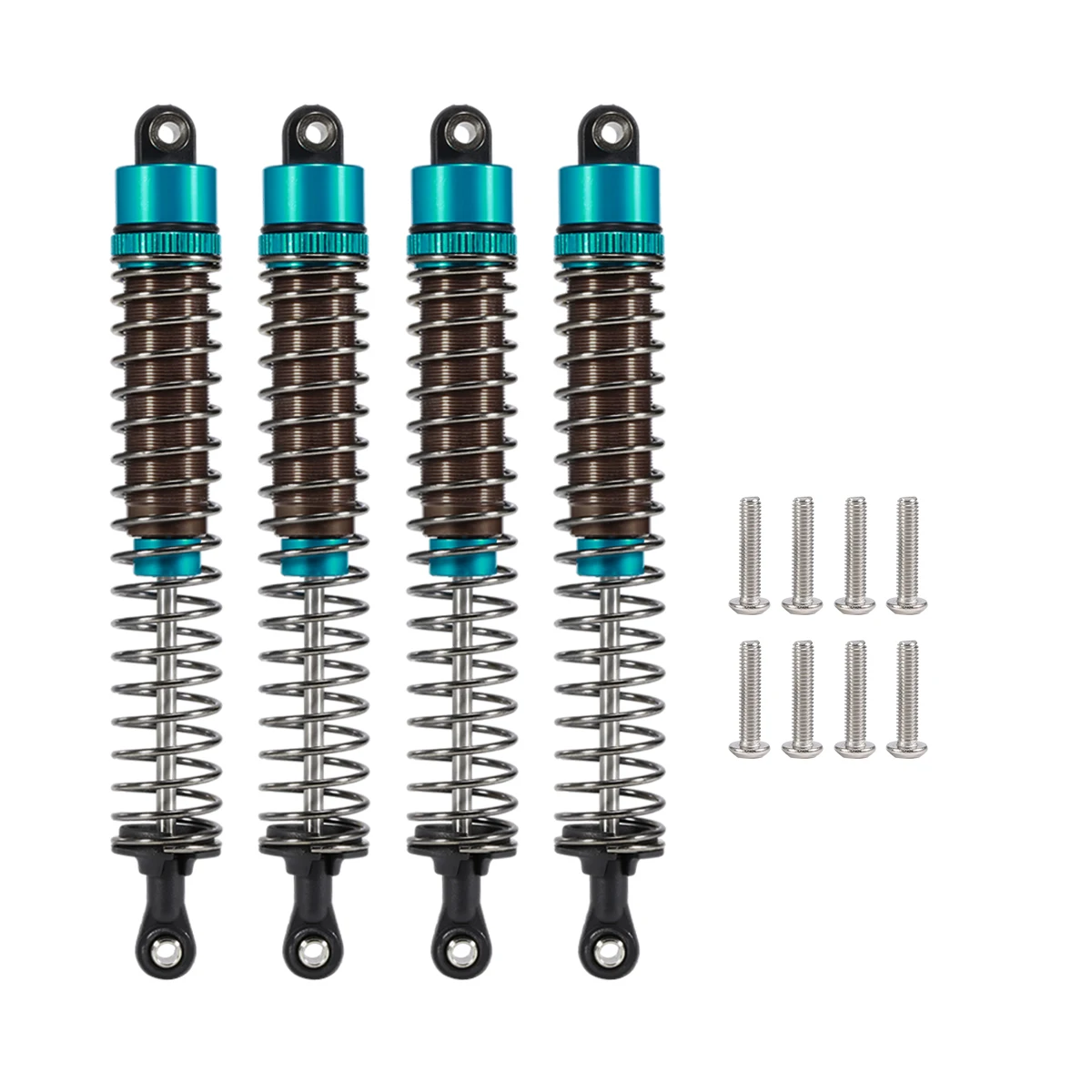 4PCS 52/55/62/70/75/85/95/100/110/120mm Shocks Absorber for 1/10 RC Truggy Buggy On-Road Touring Drift Racing Climbing Car Partt