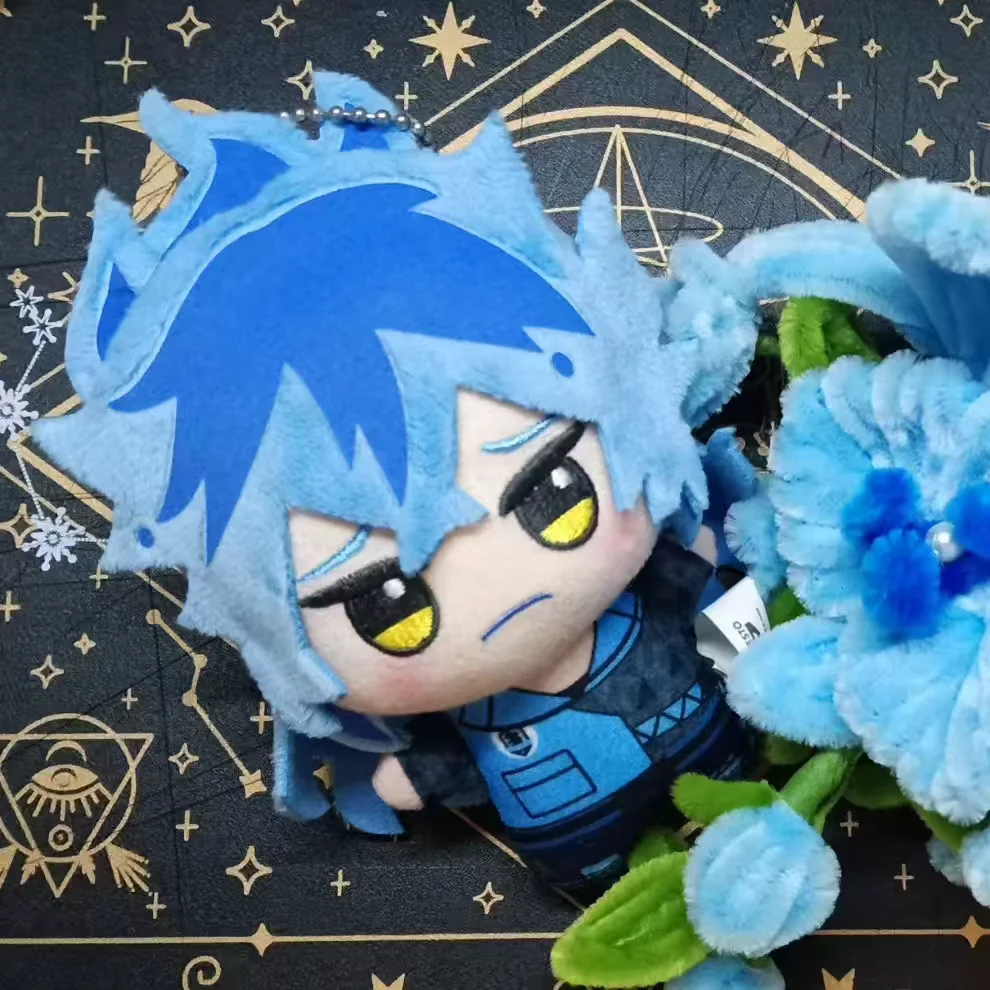 Twisted-Wonderland 10cm Riddle Rosehearts Cotton Doll - Chibi Stuffed Toy Print Keychain Pendant Gift