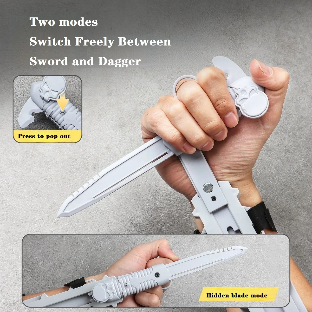 Assassin's Sleeve Sword Retractable Rotatable Blade Toy Child Toy Interactive Cosplay Props Game Toy Birthday Party Gift