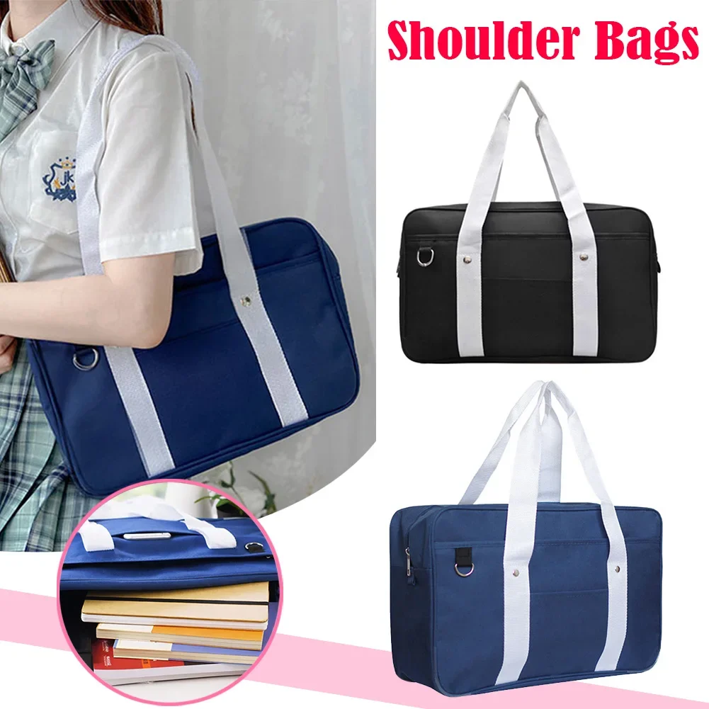 Japanese College Student Bags School Bag JK Commuter Bag Briefcase Anime Cospaly Costume Shoulder Tote Bags Messenger Handbags