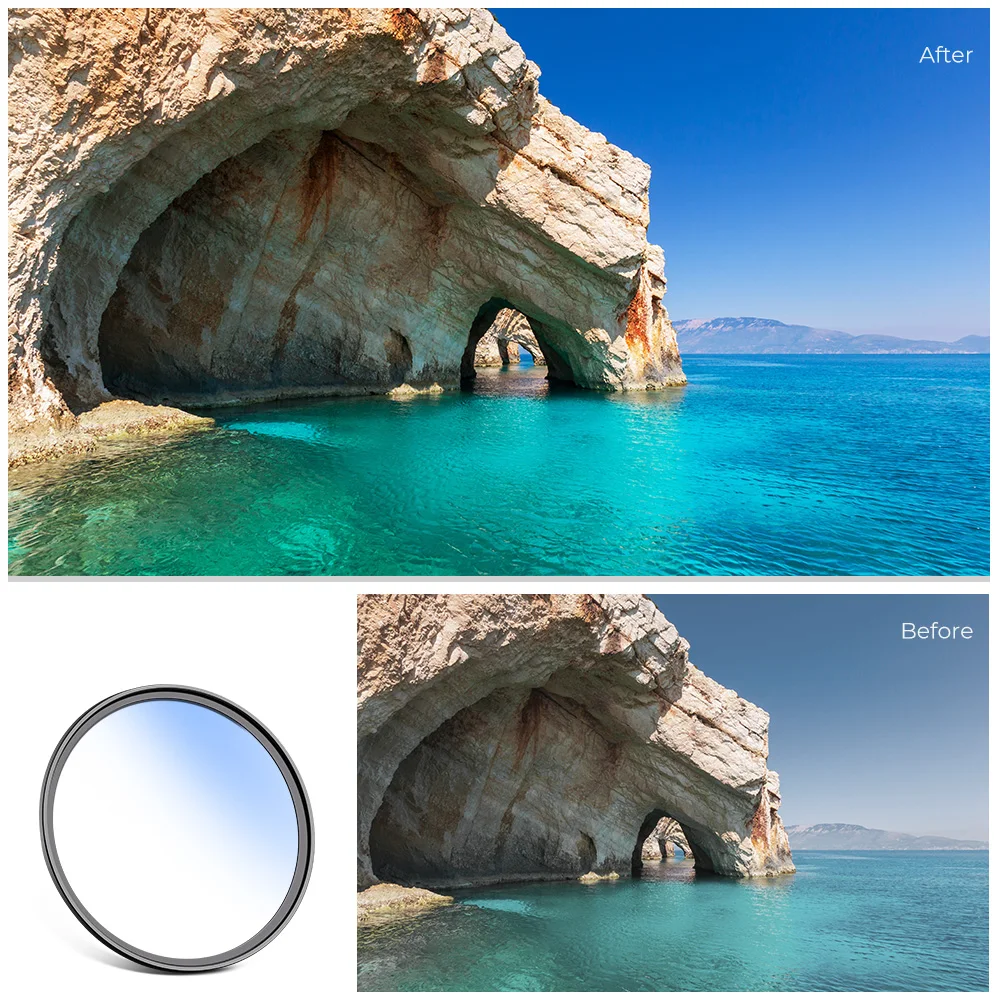 K&F Concept UV Filter 67mm 72mm 77mm 82mm 37-82mm Camera Lens MCUV Filter C Series For Nikon Sony Canon Fujifilm