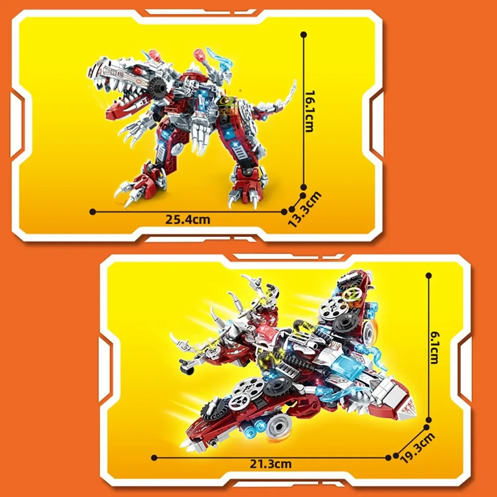 2IN1 Jurassic Mechanical Indominus Rex Dinosaur World Model Building Blocks City Fighter Dino Park Bricks Children Toy