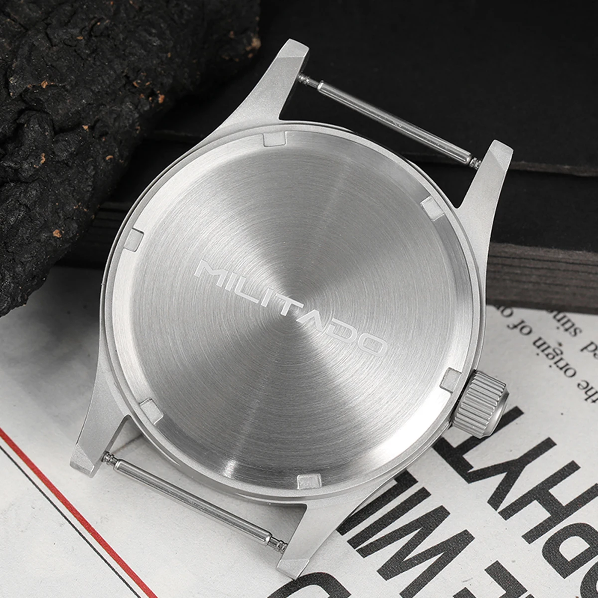 Militado ML05 Military Watch VH31 Sweep Movement Domed Sapphire Crystal Wristwatch High Clear AR Coating 38mm Vintage Watches