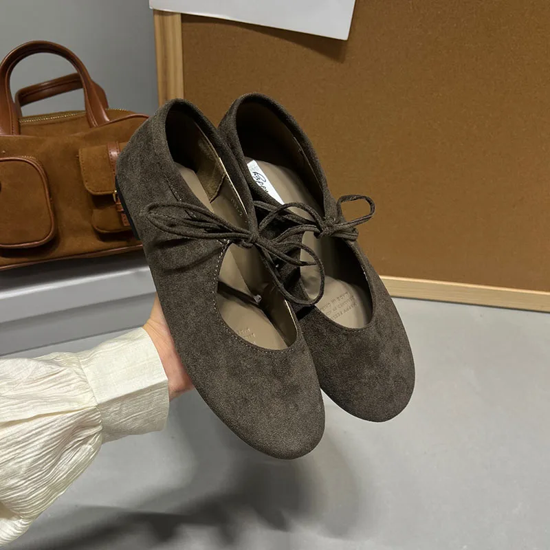 Fashion Butterfly-Knot Women Flats With Shoes Casual Female Soft Footwear Round Toe Ladies Flats Slip On Shoes