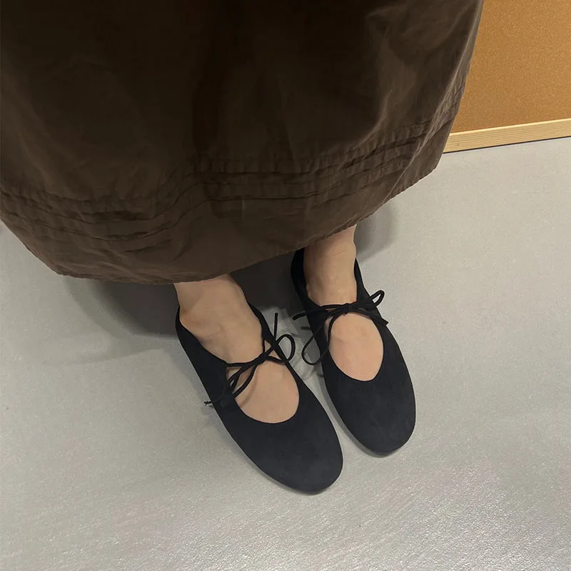 Fashion Butterfly-Knot Women Flats With Shoes Casual Female Soft Footwear Round Toe Ladies Flats Slip On Shoes