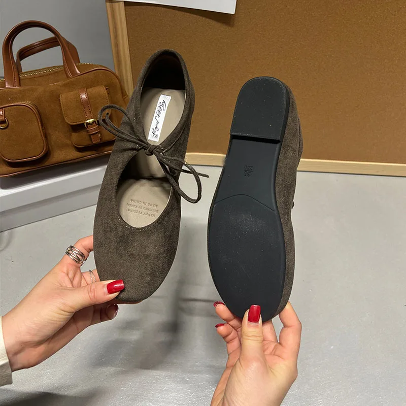 Fashion Butterfly-Knot Women Flats With Shoes Casual Female Soft Footwear Round Toe Ladies Flats Slip On Shoes