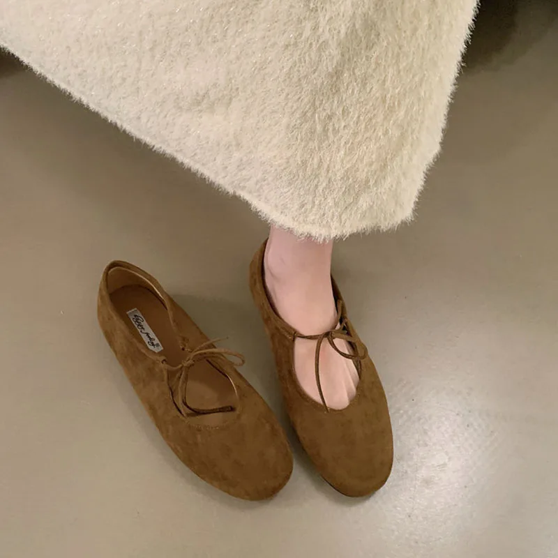 Fashion Butterfly-Knot Women Flats With Shoes Casual Female Soft Footwear Round Toe Ladies Flats Slip On Shoes