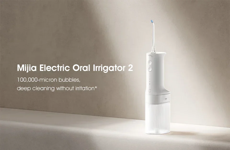 2025 NEW MIJIA Electric Oral Irrigator 2 MEO705 Portable Water Flosser 200mL 3-Mode Tooth Cleaner Micron-level Bubble