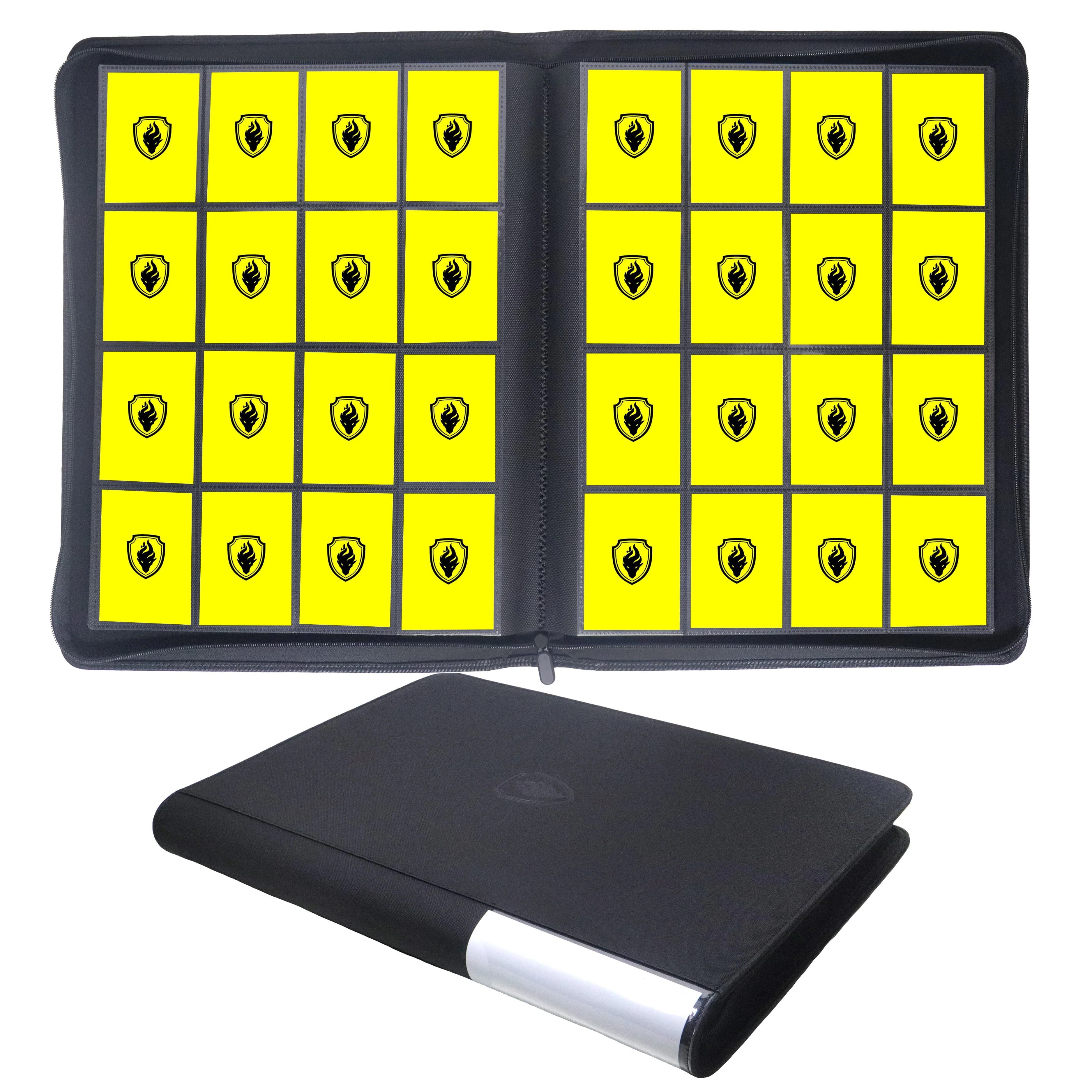 1600-Pocket PU Card Binder, 16-Pocket Anti-Scratch Album, Sports Game Card Collector Book, Perfect Holiday & Birthday Gift