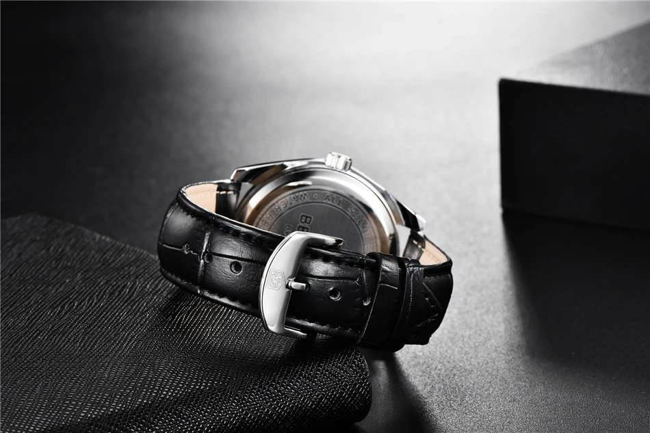 Benyar 5163 Top Brand Luxury Military Wristwatches Leather Quartz Watches Waterproof Simple Watch for Men Reloj Hombre