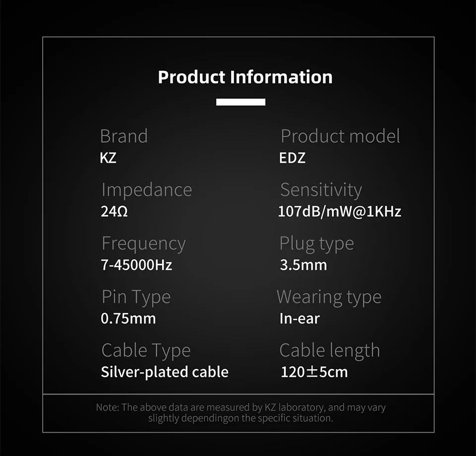 KZ EDZ HiFi Earphones In-Ear Wired Headphones with Mic Deep Bass Stereo Sound for Music Gaming EDX pro X
