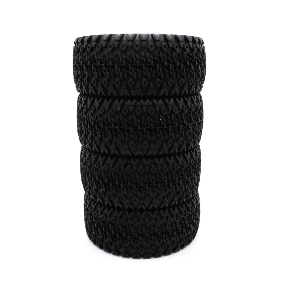 YSIDO 4pcs 110mm 1/10 Short Course Truck Tires Tyre Wheel With 12mm Hex For Slash Arrma Senton HuanQi 727 Vkar 10sc Hpi Rc Car