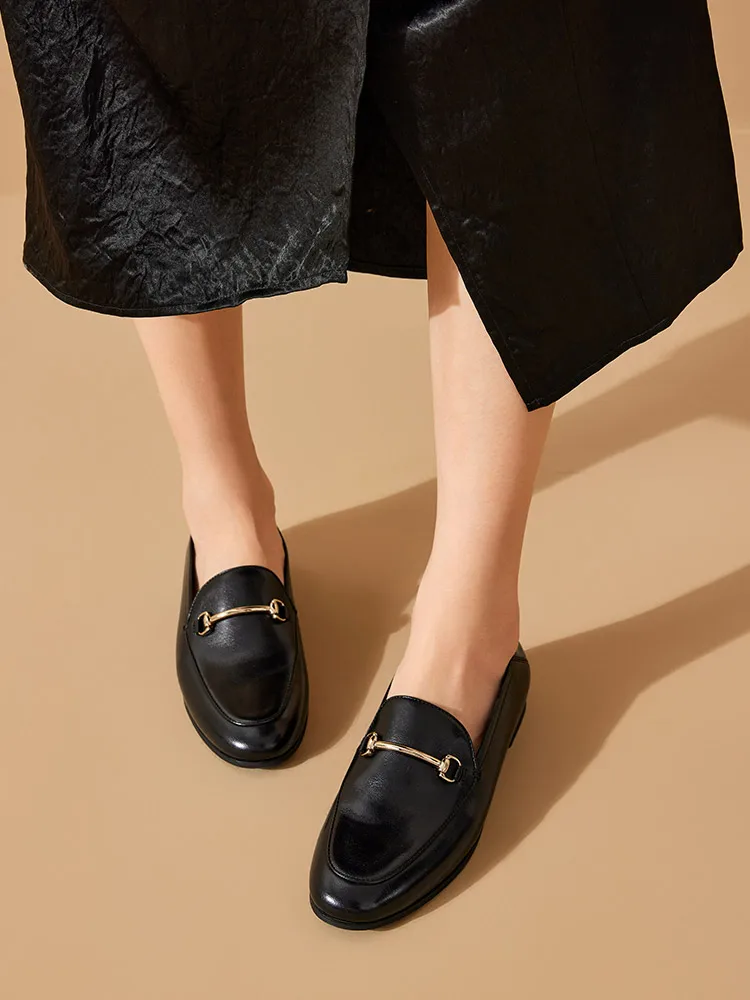 BEAUTODAY Dress Shoes Women Loafers Cow Leather Sheepskin Rubber Formal Business Suit Ladies 2025 Spring Autumn Handmade 27171