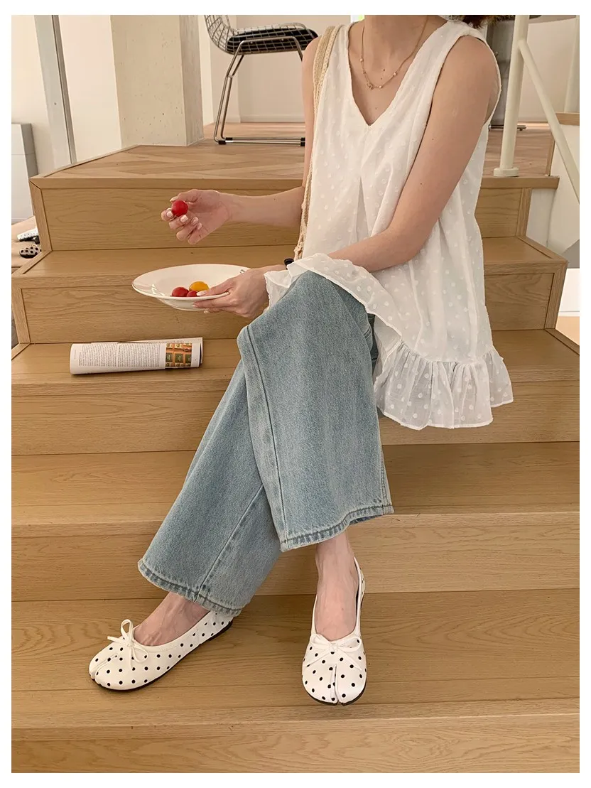 New Brand Women Flats Soft Ballet Shoes Slip On Loafers Soft Moccasins Tabi Ninja Casual Shoes Mujer Ladies Shoes Bow Knot Mujer