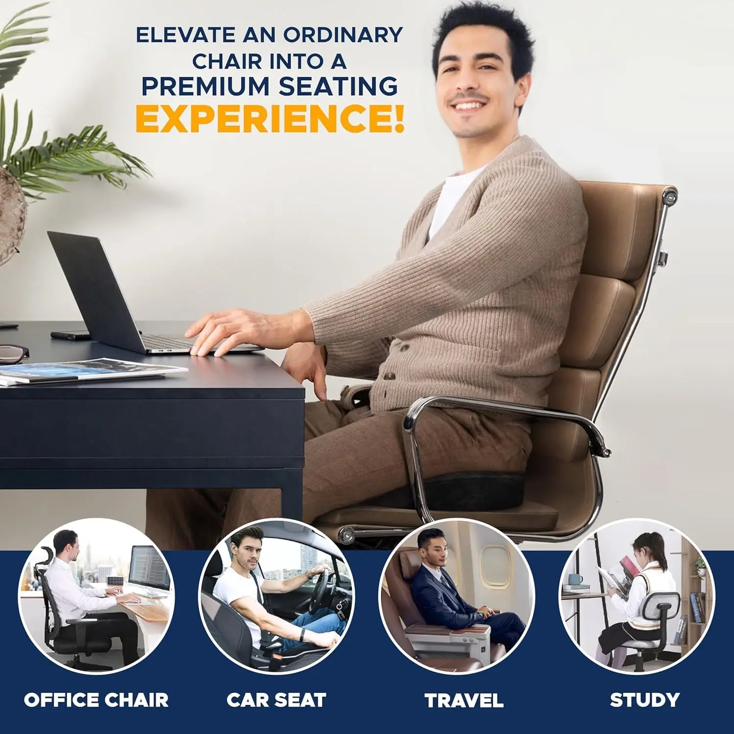 Gel Orthopedic Memory Cushion Foam U Coccyx Travel Seat Massage Car Office Chair Protect Healthy Sitting Breathable Pillows