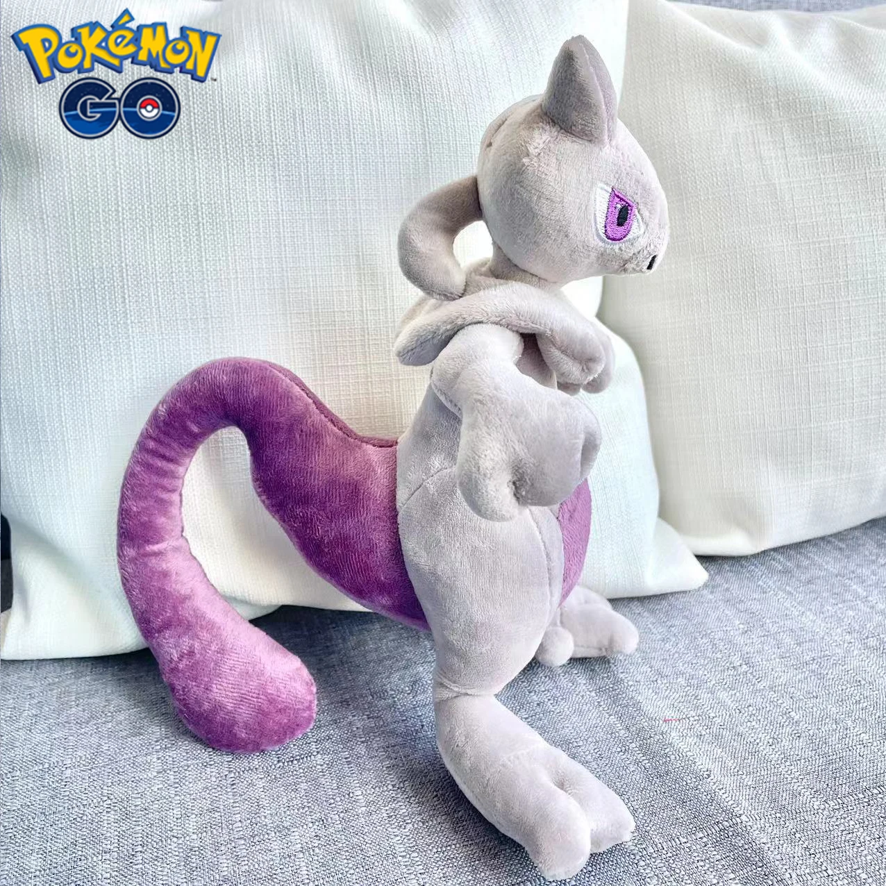 Pokemon Mewtwo Plush Toy 30cm Anime Cartoon Stuffed Animal Cotton Pillow Sofa Doll Party Gift for Child Boy Girl Room Decoration