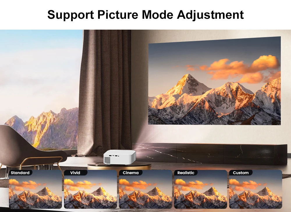Touyinger L9W Ultra Android Projector 4K Mini Projectors Full HD Cinema Video Proyector LED Home Theater Beamer Screen Bluetooth
