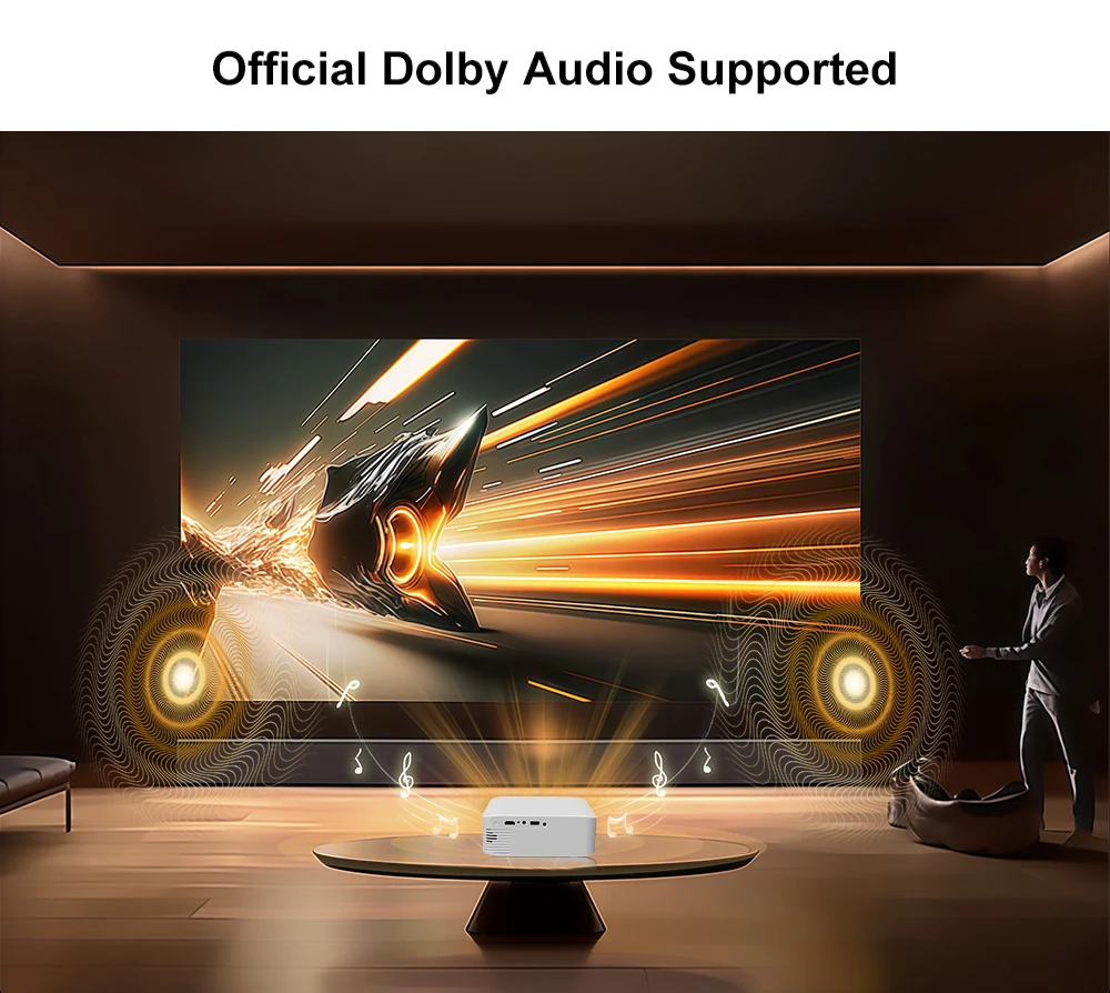 Touyinger L9W Ultra Android Projector 4K Mini Projectors Full HD Cinema Video Proyector LED Home Theater Beamer Screen Bluetooth